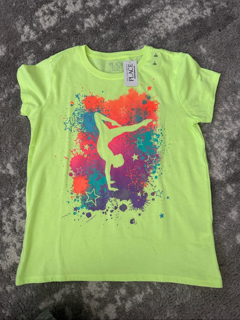 The Childrens Place & Old Navy Lot of 6 Neon T Shirts 10/12 Large - Picture 4 of 12